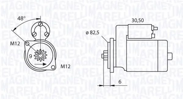 063521240200 MAGNETI MARELLI Стартер (фото 1)