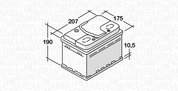 068045036010 MAGNETI MARELLI Аккумулятор (фото 1)