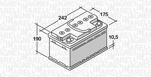 068055048020 MAGNETI MARELLI Аккумулятор (фото 1)