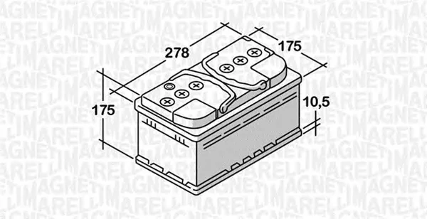 068071068030 MAGNETI MARELLI Аккумулятор (фото 1)