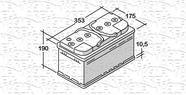 068100085010 MAGNETI MARELLI Аккумулятор (фото 1)