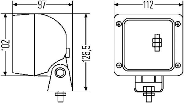 1GA 007 506-001 BEHR/HELLA/PAGID Фара рабочего освещения (фото 3)