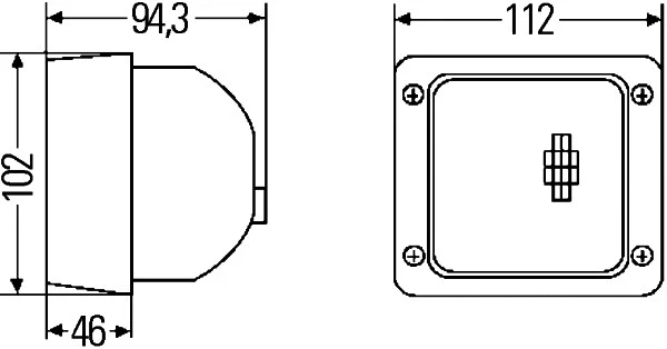 1GA 007 506-061 BEHR/HELLA/PAGID Фара рабочего освещения (фото 3)