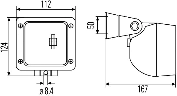 1GA 996 083-011 BEHR/HELLA/PAGID Фара рабочего освещения (фото 3)