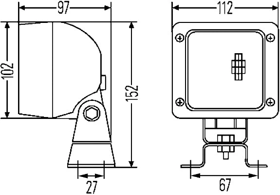 1GA 007 506-011 BEHR/HELLA/PAGID Фара рабочего освещения (фото 3)