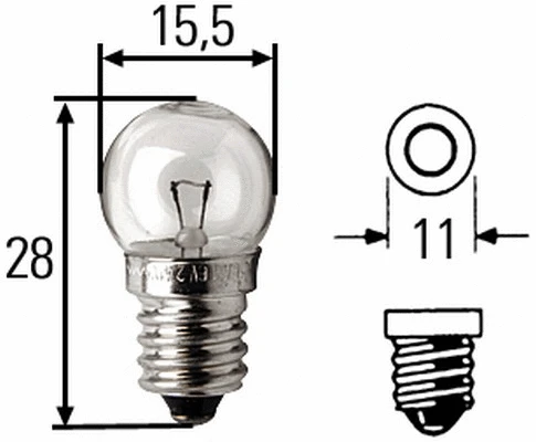 8GP 002 096-061 BEHR/HELLA/PAGID Лампа накаливания, фонарь указателя поворота (фото 1)