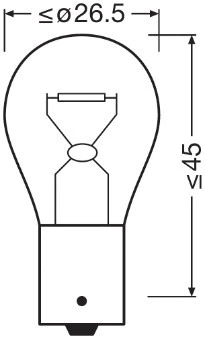 7511TSP OSRAM Лампа накаливания, фонарь указателя поворота (фото 2)