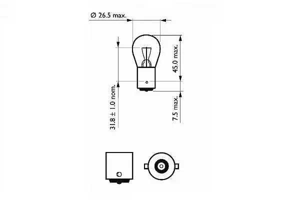 202075 SCT GERMANY Лампа накаливания, фонарь указателя поворота (фото 2)