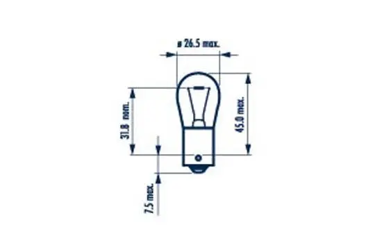 176353000 NARVA Лампа накаливания, фонарь указателя поворота (фото 1)
