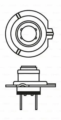 1987301182 BOSCH Лампа накаливания, фара дальнего света (фото 6)