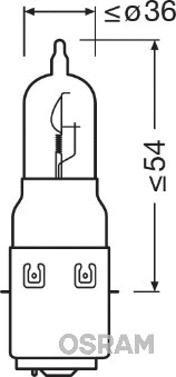 64327 OSRAM Лампа накаливания, фара дальнего света (фото 1)
