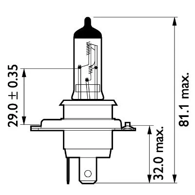 13342MDC1 PHILIPS Лампа накаливания, фара дальнего света (фото 1)