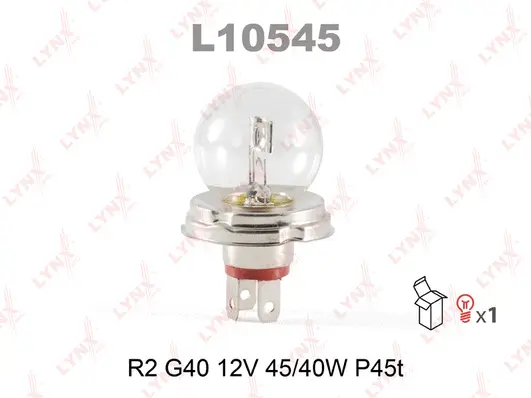 L10545 LYNXAUTO Лампа накаливания, фара дальнего света (фото 1)