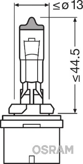880 OSRAM Лампа накаливания, основная фара (фото 1)