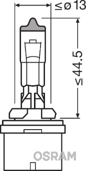 881 OSRAM Лампа накаливания, основная фара (фото 1)