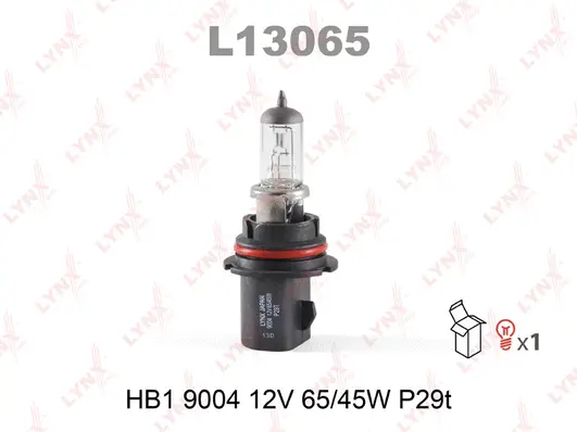 L13065 LYNXAUTO Лампа накаливания, основная фара (фото 1)