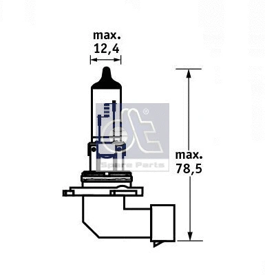 11.84140 DT Spare Parts Лампа накаливания, противотуманная фара (фото 6)