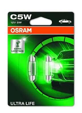 6418ULT-02B OSRAM Лампа накаливания, фонарь освещения номерного знака (фото 1)