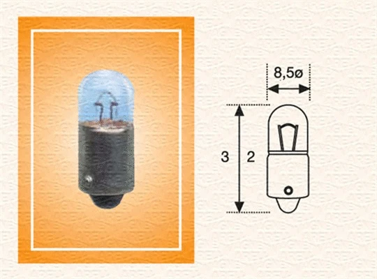 009600350000 MAGNETI MARELLI Лампа накаливания, задний габаритный фонарь (фото 1)