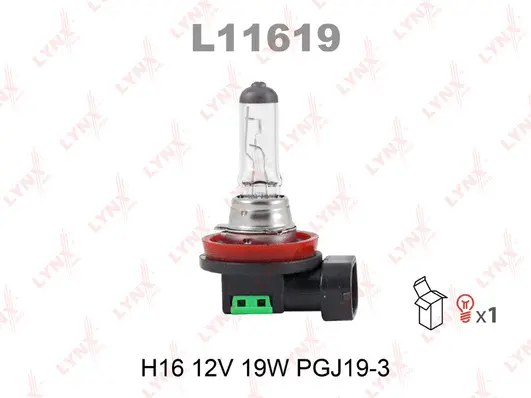 L11619 LYNXAUTO Лампа накаливания (фото 1)