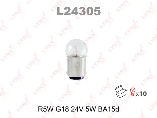 L24305 LYNXAUTO Лампа накаливания (фото 1)