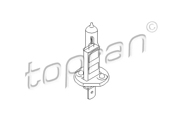 109 100 TOPRAN Лампа накаливания, основная фара (фото 1)