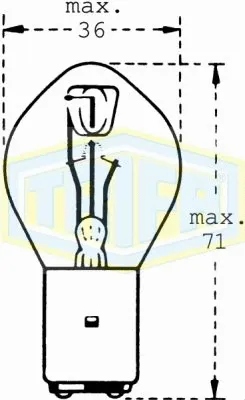 00523 TRIFA Лампа накаливания, основная фара (фото 1)