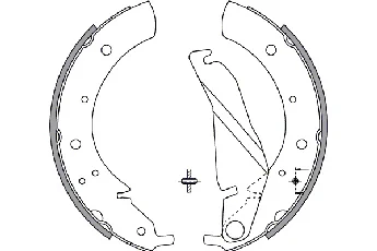 31182 GKN SPIDAN/LOEBRO Тормозные колодки (фото 1)