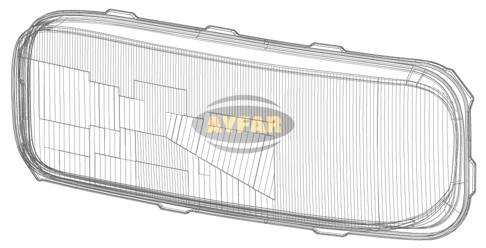 C11596 AYFAR Рассеиватель(стекло) фары левой mb atego (фото 1)