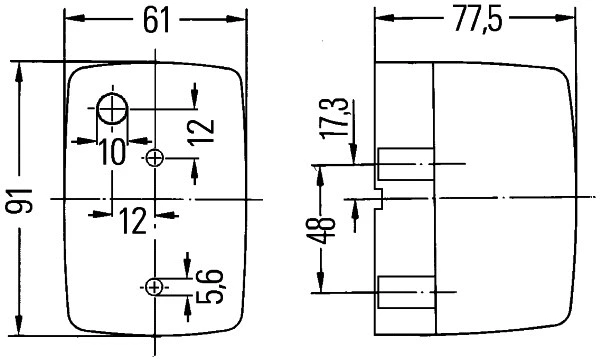 2BM 002 652-051 BEHR/HELLA/PAGID Дополнительный проблесковый маячок (фото 2)