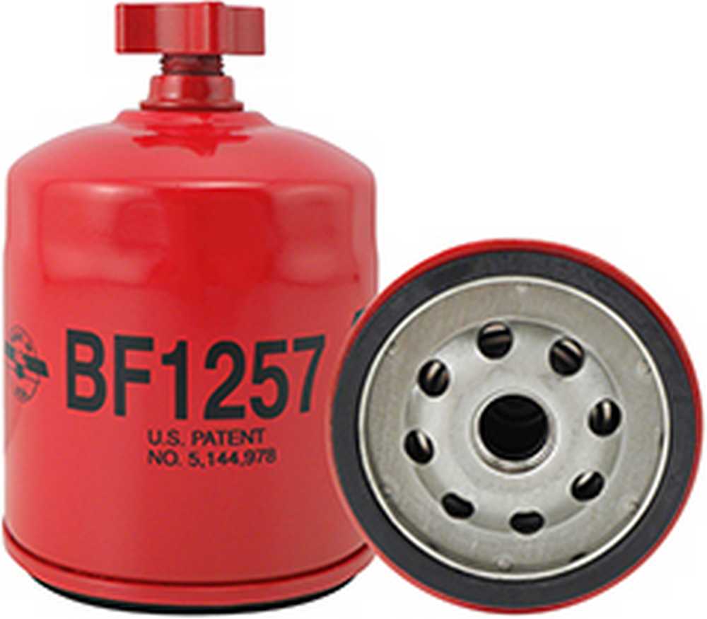 BF1257 BALDWIN Фильтр топливный сепаратор со сливом d76.2 h107.2 bobcat loaders/cummins engines/gehl equip. (фото 1)