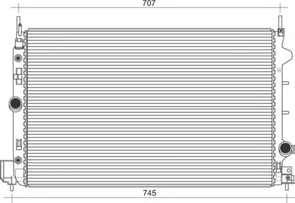 350213108900 MAGNETI MARELLI Радиатор охлаждения двигателя (фото 1)