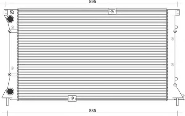 350213113600 MAGNETI MARELLI Радиатор охлаждения двигателя (фото 1)