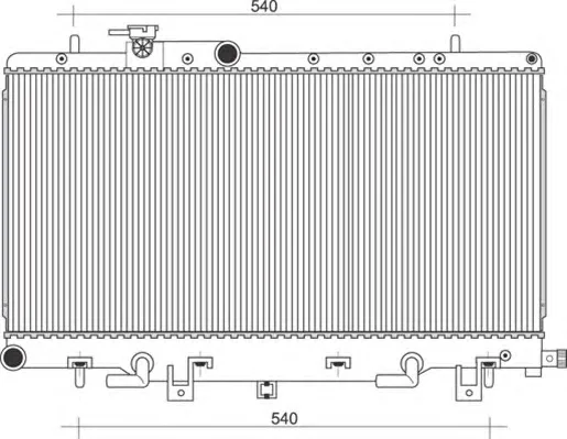350213115200 MAGNETI MARELLI Радиатор охлаждения двигателя (фото 1)
