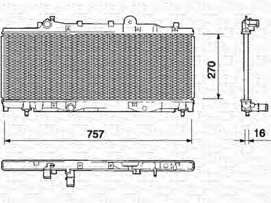 350213118000 MAGNETI MARELLI Радиатор охлаждения двигателя (фото 1)