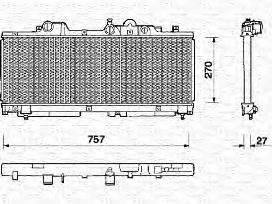 350213122000 MAGNETI MARELLI Радиатор охлаждения двигателя (фото 1)