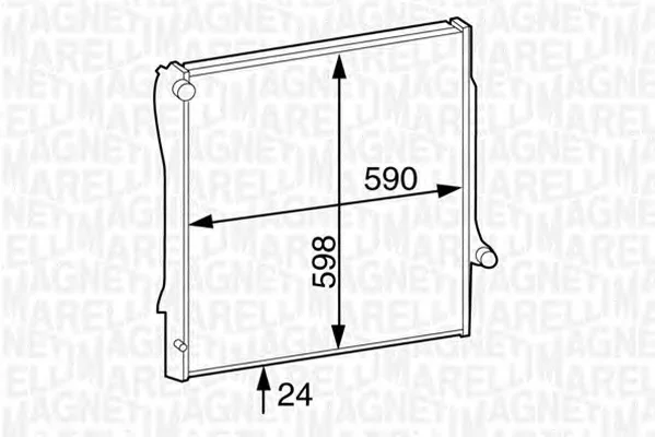 350213125900 MAGNETI MARELLI Радиатор охлаждения двигателя (фото 1)