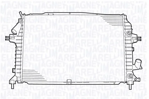 350213130400 MAGNETI MARELLI Радиатор охлаждения двигателя (фото 1)