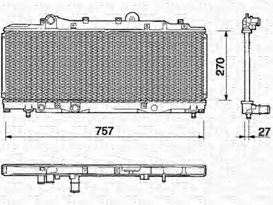 350213148000 MAGNETI MARELLI Радиатор охлаждения двигателя (фото 1)