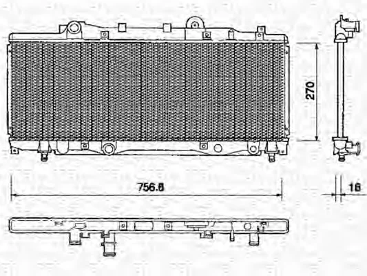 350213157000 MAGNETI MARELLI Радиатор охлаждения двигателя (фото 1)