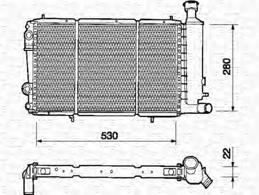 350213310000 MAGNETI MARELLI Радиатор охлаждения двигателя (фото 1)