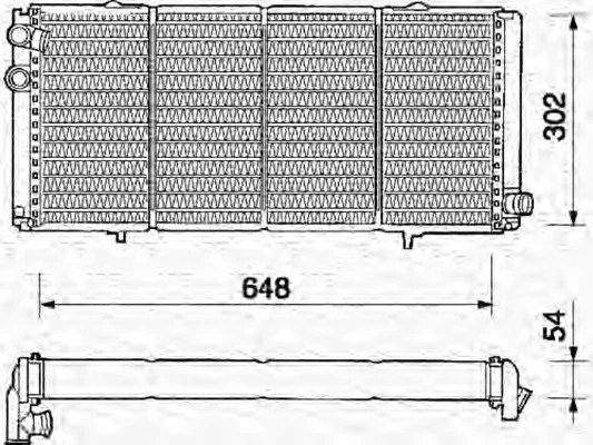 350213335000 MAGNETI MARELLI Радиатор охлаждения двигателя (фото 1)