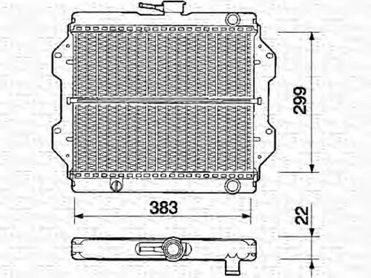 350213367000 MAGNETI MARELLI Радиатор охлаждения двигателя (фото 1)