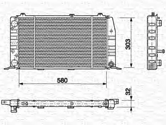 350213401000 MAGNETI MARELLI Радиатор охлаждения двигателя (фото 1)