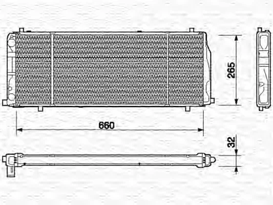 350213405000 MAGNETI MARELLI Радиатор охлаждения двигателя (фото 1)