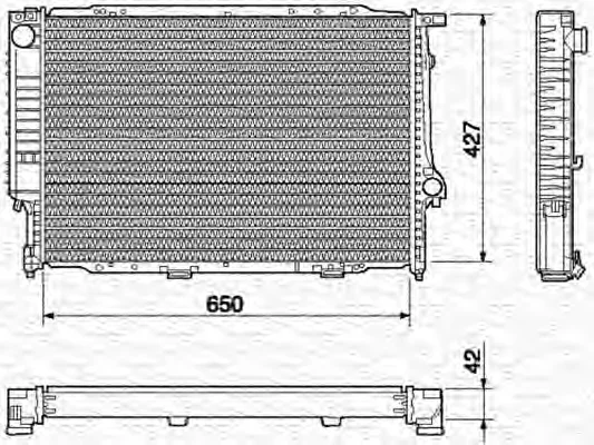 350213434000 MAGNETI MARELLI Радиатор охлаждения двигателя (фото 1)