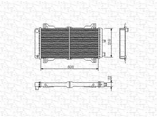 350213459000 MAGNETI MARELLI Радиатор охлаждения двигателя (фото 1)