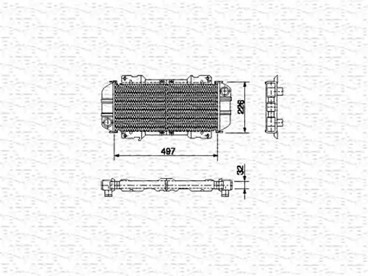 350213477000 MAGNETI MARELLI Радиатор охлаждения двигателя (фото 1)