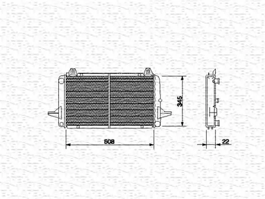 350213489000 MAGNETI MARELLI Радиатор охлаждения двигателя (фото 1)