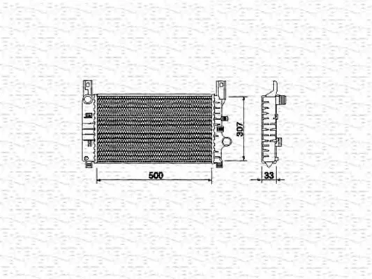 350213492000 MAGNETI MARELLI Радиатор охлаждения двигателя (фото 1)
